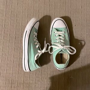 Green Converse shoes